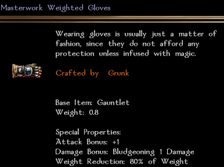 Masterwork Weighted Gloves